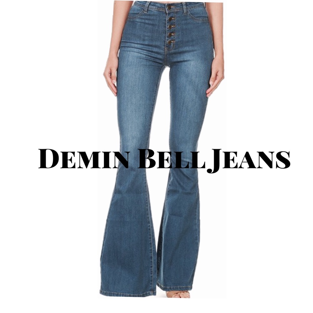 Denim Bell Bottom Jeans